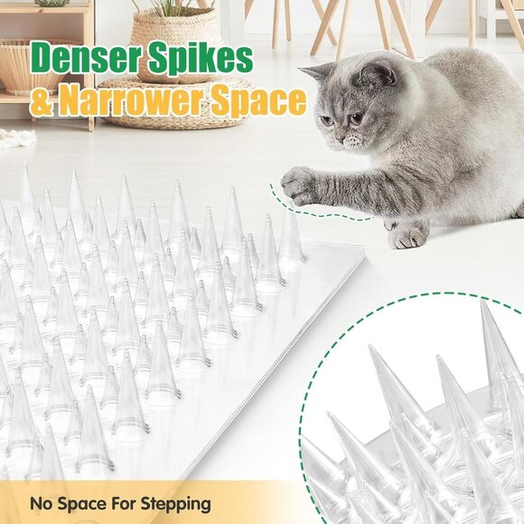 Zipcase Cat Repellent Scat Mat 16" X 13" For Cats & Birds 16 Pack Indoor Outdoor - Picture 2 of 10